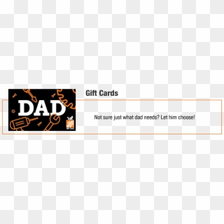 Home Depot Father's Day Gift Card - Parallel, HD Png Download