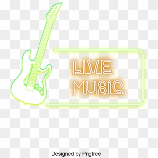 Music Bar Neon, Music, Bar, Neon Light Png And Psd - Neon Live Music Png Transparent, Png Download