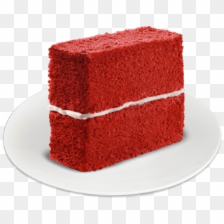 Red Velvet Cake Slice - Red Ribbon Cake Slice, HD Png Download