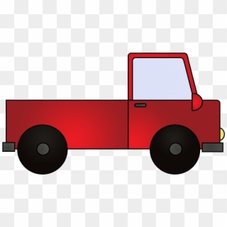 Clip Transparent Stock Trailer At Getdrawings Com Free - Clip Art Red Truck, HD Png Download