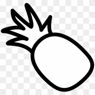 Welcome Pineapple Black And White Download Png Clipart - Pineapple Outline Clipart, Transparent Png