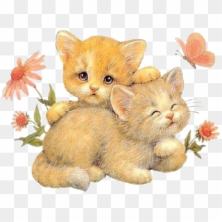 Hug Love Clip Art - Kitten Hug, HD Png Download