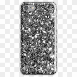 Silver Sparkly Confetti Glitter Iphone 7 Snap Case - Confetti, HD Png Download