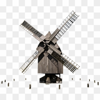 Windmill, Isolated, Old, Turn, Wind Power, Mill - Windmill, HD Png Download