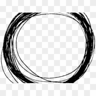 Drawn Circle Scribbled - Black Circle Line Png, Transparent Png