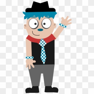 Cartoon Blue Hair Guy - Cartoon Guy Png, Transparent Png