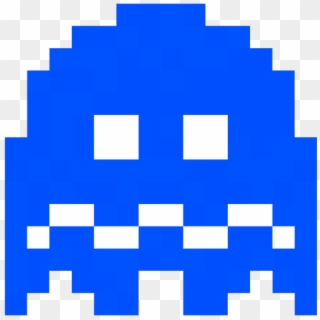 Image Result For Pacman Scared Ghost - Pacman Dark Blue Ghost, HD Png Download