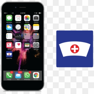 A Simple Design With A Classic Nurse Hat - Lcd Iphone 7, HD Png Download