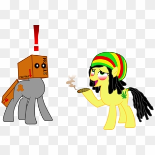 Characters Smoking Weed - My Little Pony Smoking Weed, HD Png Download