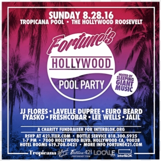 Fortune's Hollywood Pool Party Tickets At The Tropicana - Flyer, HD Png Download
