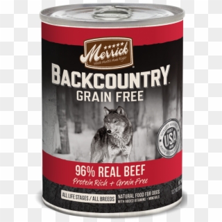 Merrick Backcountry Grain Free 96% Beef Recipe Canned - Dog Food, HD Png Download