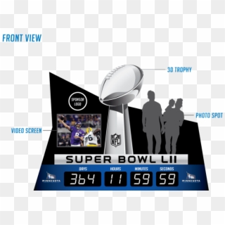 Free Png Download Super Bowl Countdown Clock Option - Super Bowl 2012, Transparent Png