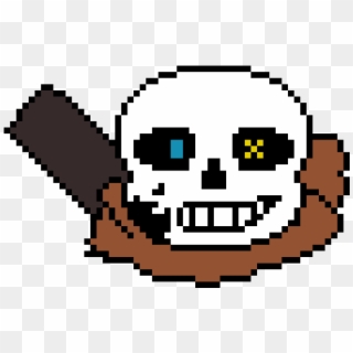 Ink Sans Head - Sans Head Pixel Art, HD Png Download