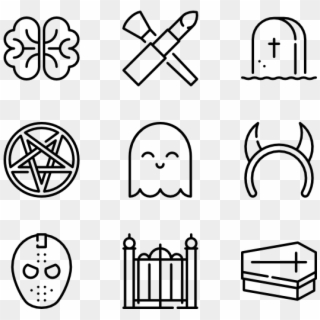 Halloween Line Craft - Design Vector Icon, HD Png Download