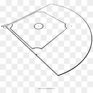 Baseball Field Coloring Page - Cd Mostoles, HD Png Download