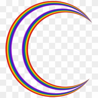 This Free Icons Png Design Of Crescent Moon Rainbow, Transparent Png