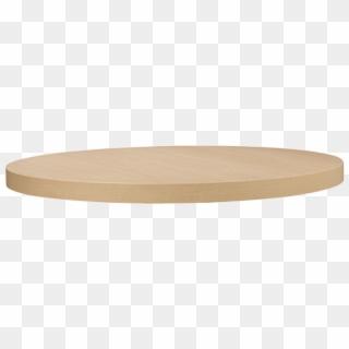 Round Wood Finish Werzalit Table Top - Coffee Table, HD Png Download
