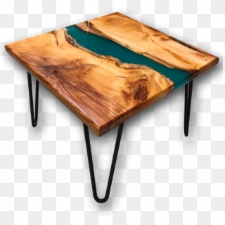 Royalty Free Yew Green River Side Table - Resin Wood Side Table, HD Png Download