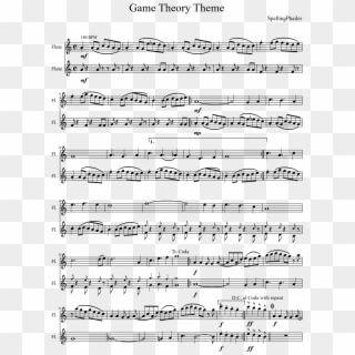 Game Theory Theme For Flute - Amor Eterno Sheet Music Violin, HD Png Download