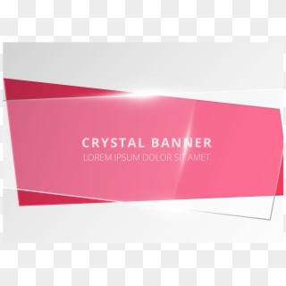 Graphic Design Apply Crystal Effect Free Adobe - Crystal Banner Png, Transparent Png