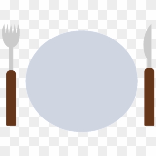 Dinner Plate Clipart Cutlery - Circle, HD Png Download