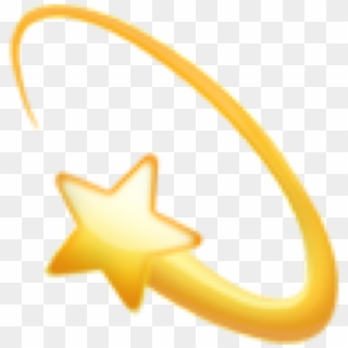 Apple Emoji Emojis Ios Star Stern Night Sternschnuppe - Estrela Cadente Emoji, HD Png Download