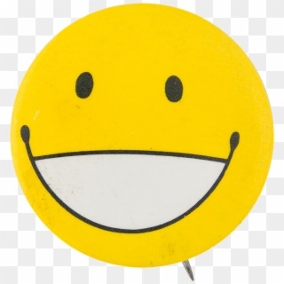 Open Mouth Yellow Smiley Smileys Button Museum, HD Png Download