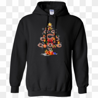 Chicago Bears Christmas Tree Hoodie - Stranger Things Shirt Friends Don T Lie, HD Png Download