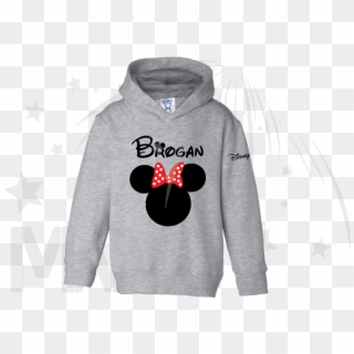 Disney Minnie Mouse Red Polka Dot Cute Bow Or Mickey - Custom Disney Hoodie, HD Png Download