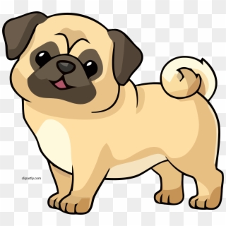 Navajowhite Color Dog Cute Chibi Clipart Png - Colouring Pages Of Cute Pugs, Transparent Png