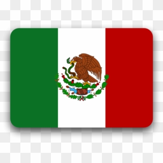 Bandera De México, Flat Style - Mexico Flag 2018, HD Png Download