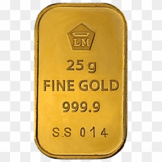 Gold Bar 25 Grams Logam Mulia - Logammulia Png, Transparent Png