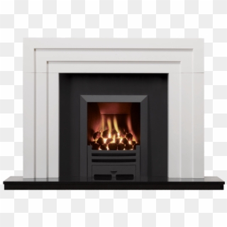 White Wood Fireplace, HD Png Download