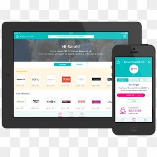 Download The Easyfundraising App - Smartphone, HD Png Download