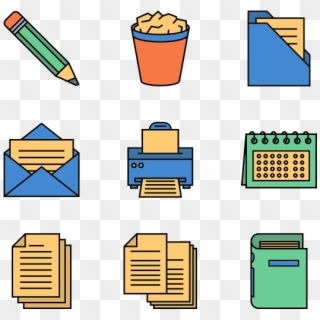 Office Supplies - Office Supplies Icon Png, Transparent Png