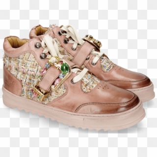 Ankle Boots Maxima 5 Rosa Textile Blush Silk Tongue - Sneakers, HD Png Download