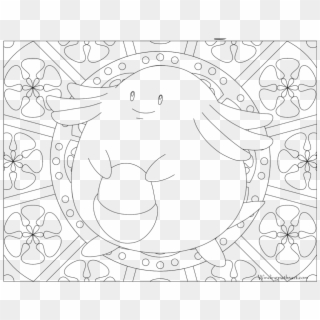 Adult Pokemon Coloring Page Chansey - Adult Pokemon Coloring Pages, HD Png Download