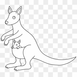 6956 X 6001 7 - Kangaroo Clipart Black And White Png, Transparent Png