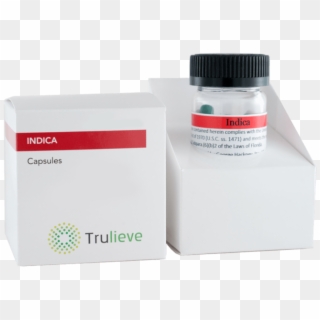 Trulieve Capsule Bottle 25ct Indica 50mg - Box, HD Png Download