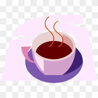 Vector Illustration Of Cup Of Hot Freshly Brewed Coffee - Cup, HD Png Download