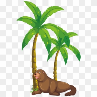 Palm Tree Clipart Kerala Coconut Tree - Coconut Palm Tree Animated, HD Png Download