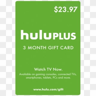 Hulu Plus Transparent Logo - Hulu, HD Png Download