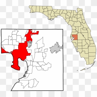 Tampa Florida Map From Upload - Hillsborough County Florida, HD Png Download