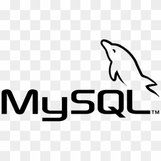Mysql Logo Png Transparent - Mysql Logo Black White, Png Download