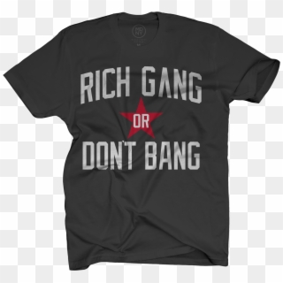 Cash Money Rich Gang Or Don T Bang Black T Shirt - Simple Plan Band T Shirts, HD Png Download