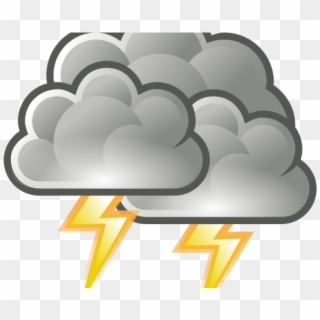 Lightening Clipart Stormcloud - Weather Symbols, HD Png Download