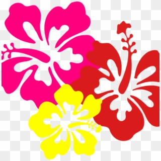 Hawaiian Border Clip Art Hawaiian Flower Clip Art Borders - Flowers Of Hawaii Png, Transparent Png