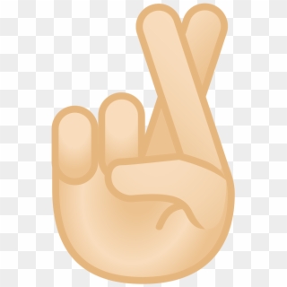 Crossed Fingers Light Skin Tone Icon - Crossed Fingers Icon, HD Png Download