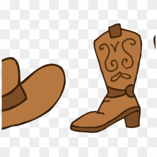 Cowgirl Clipart Brown Cowboy Boot - Cowboy Boots Clipart Transparent Background, HD Png Download