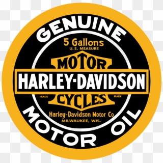 Harley Davidson Motor Cycles Genuine Motor Oil Logo - Circle, HD Png Download